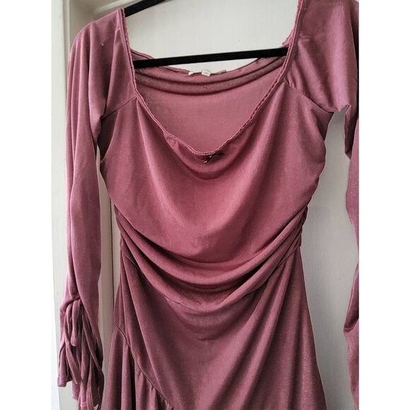 NWOT~Non Chalant Energy Mini Dress in Dusty Rose~DOLLS KILL~Sz Large - Picture 1 of 6
